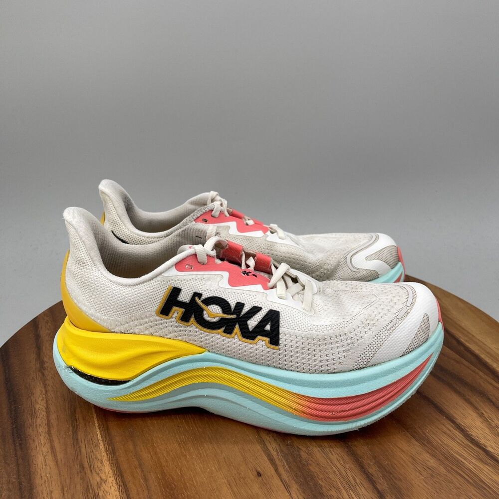 Hoka One One Skyward X Shoes Womens 8.5 B White Road Running Comfort Walking Gym